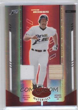 2004 Leaf Certified Materials - [Base] - Red Mirror Combo Relics #230 - Wade Boggs /250