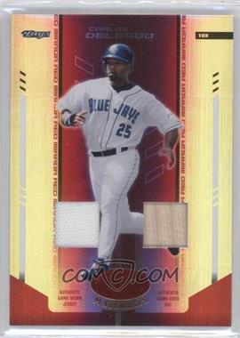 2004 Leaf Certified Materials - [Base] - Red Mirror Combo Relics #37 - Carlos Delgado /250