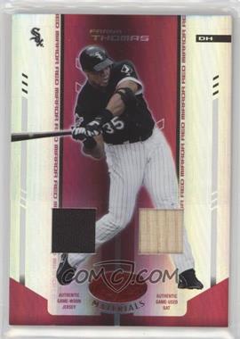 2004 Leaf Certified Materials - [Base] - Red Mirror Combo Relics #62 - Frank Thomas /250