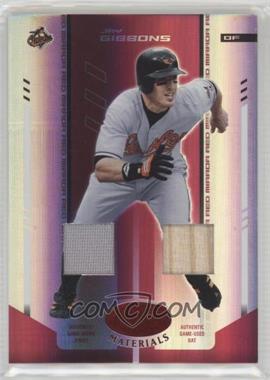 2004 Leaf Certified Materials - [Base] - Red Mirror Combo Relics #89 - Jay Gibbons /250