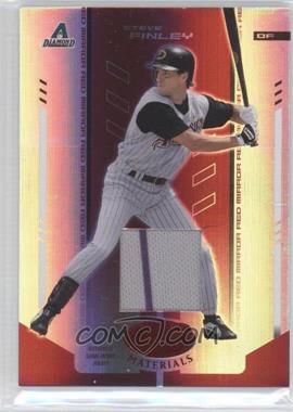 2004 Leaf Certified Materials - [Base] - Red Mirror Fabric #179 - Steve Finley /250