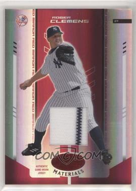 2004 Leaf Certified Materials - [Base] - Red Mirror Fabric #201 - Roger Clemens /150