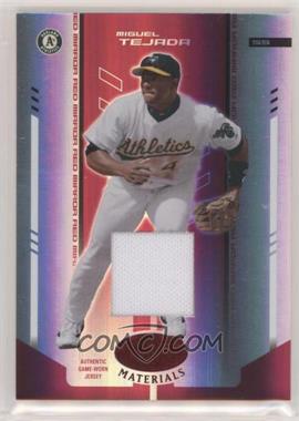 2004 Leaf Certified Materials - [Base] - Red Mirror Fabric #204 - Miguel Tejada /150