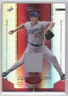 2004 Leaf Certified Materials - [Base] - Red Mirror Fabric #205 - Kevin Brown /250