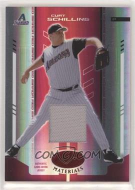 2004 Leaf Certified Materials - [Base] - Red Mirror Fabric #207 - Curt Schilling /150