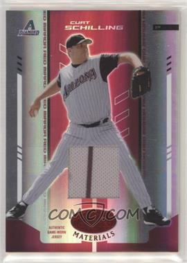 2004 Leaf Certified Materials - [Base] - Red Mirror Fabric #207 - Curt Schilling /150