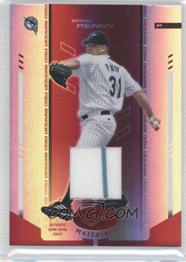 2004 Leaf Certified Materials - [Base] - Red Mirror Fabric #22 - Brad Penny /150