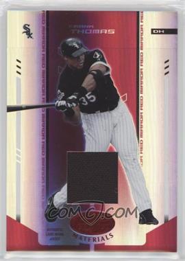 2004 Leaf Certified Materials - [Base] - Red Mirror Fabric #62 - Frank Thomas /150