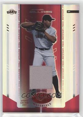 2004 Leaf Certified Materials - [Base] - Red Mirror Fabric #96 - Jerome Williams /250