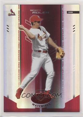 2004 Leaf Certified Materials - [Base] - Red Mirror #172 - Scott Rolen /100