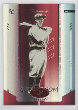 2004 Leaf Certified Materials - [Base] - Red Mirror #234 - Lou Gehrig /100 [EX to NM]