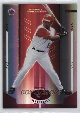 2004 Leaf Certified Materials - [Base] - Red Mirror #65 - Garret Anderson /100