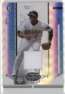 2004 Leaf Certified Materials - [Base] - White Mirror Fabric #204 - Miguel Tejada /200