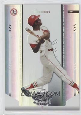 2004 Leaf Certified Materials - [Base] - White Mirror #227 - Lou Brock /100