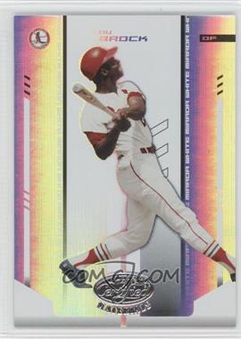 2004 Leaf Certified Materials - [Base] - White Mirror #227 - Lou Brock /100