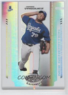 2004 Leaf Certified Materials - [Base] - White Mirror #299 - New Generation - Jorge Vasquez /100