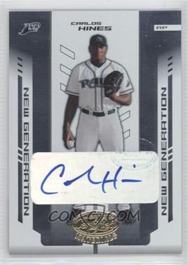 2004 Leaf Certified Materials - [Base] #248 - New Generation - Carlos Hines /500
