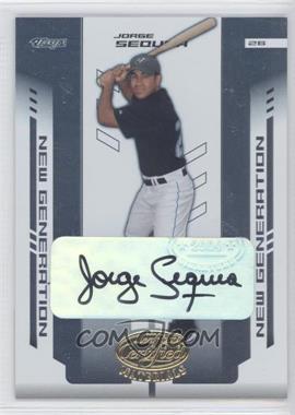 2004 Leaf Certified Materials - [Base] #284 - New Generation - Jorge Sequea /500