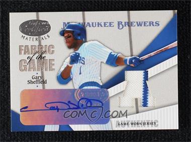 2004 Leaf Certified Materials - Fabric of the Game - AL/NL Autographs #FG-164 - Gary Sheffield /10