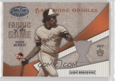 2004 Leaf Certified Materials - Fabric of the Game - Award #FG-38 - Eddie Murray /50