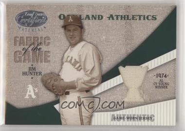 2004 Leaf Certified Materials - Fabric of the Game - Award #FG-56 - Catfish Hunter /50