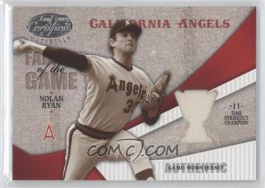 2004 Leaf Certified Materials - Fabric of the Game - Award #FG-81 - Nolan Ryan /50