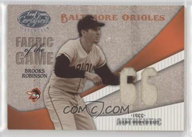 2004 Leaf Certified Materials - Fabric of the Game - Jersey Year #FG-16 - Brooks Robinson /66