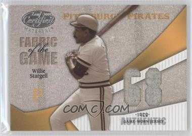 2004 Leaf Certified Materials - Fabric of the Game - Jersey Year #FG-200 - Willie Stargell /68