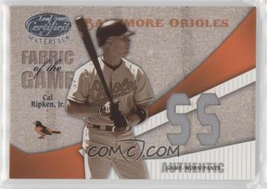 2004 Leaf Certified Materials - Fabric of the Game - Position #FG-155 - Cal Ripken Jr. /100