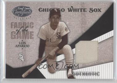 2004 Leaf Certified Materials - Fabric of the Game #FG-72 - Luis Aparicio /100