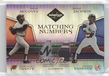 2004 Leaf Limited - Matching Numbers - Prime #MN-19 - Willie McCovey, Reggie Jackson /1