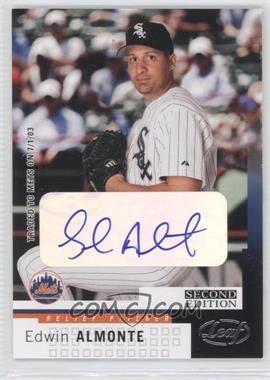 2004 Leaf Second Edition - [Base] - Autographs #163 - Edwin Almonte