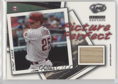 2004 Leaf Second Edition - Picture Perfect - Bats #PP-10 - Jim Thome