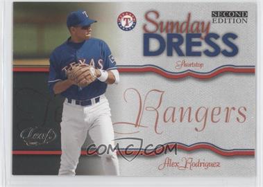 2004 Leaf Second Edition - Sunday Dress #SD-9 - Alex Rodriguez