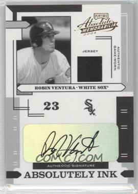 2004 Playoff Absolute Memorabilia - Absolutely Ink - Materials #AI-104 - Robin Ventura /65