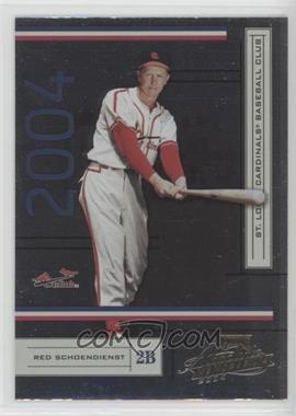 2004 Playoff Absolute Memorabilia - [Base] - Retail #183 - Red Schoendienst