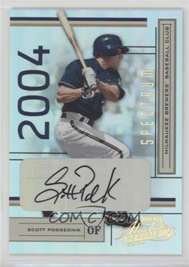 2004 Playoff Absolute Memorabilia - [Base] - Spectrum Silver Signatures #113 - Scott Podsednik /100