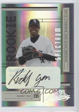 2004 Playoff Absolute Memorabilia - [Base] - Spectrum Silver Signatures #209 - Ruddy Yan /250