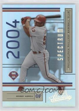 2004 Playoff Absolute Memorabilia - [Base] - Spectrum Silver #158 - Bobby Abreu /100