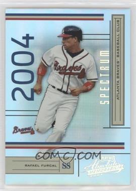 2004 Playoff Absolute Memorabilia - [Base] - Spectrum Silver #19 - Rafael Furcal /100 [EX to NM]