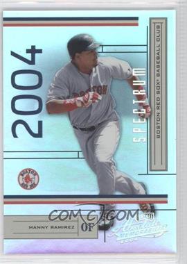 2004 Playoff Absolute Memorabilia - [Base] - Spectrum Silver #35 - Manny Ramirez /100