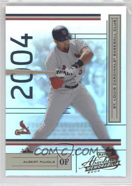 2004 Playoff Absolute Memorabilia - [Base] #179 - Albert Pujols /1349