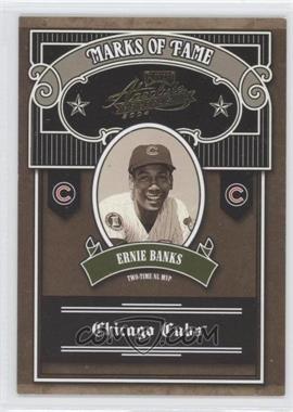 2004 Playoff Absolute Memorabilia - Marks of Fame #MOF-2 - Ernie Banks /100