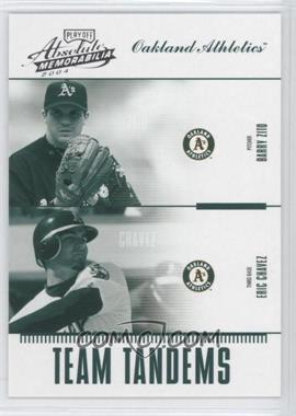 2004 Playoff Absolute Memorabilia - Team Tandems #TAN-13 - Barry Zito, Eric Chavez /250