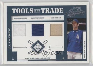2004 Playoff Absolute Memorabilia - Tools of the Trade - Green Triple Materials #TT-136 - Shawn Green /100
