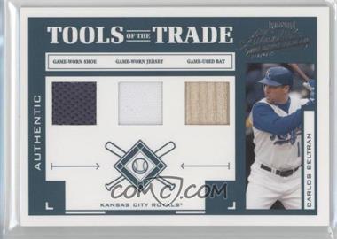 2004 Playoff Absolute Memorabilia - Tools of the Trade - Green Triple Materials #TT-26 - Carlos Beltran /100