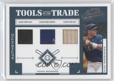 2004 Playoff Absolute Memorabilia - Tools of the Trade - Green Triple Materials #TT-8 - Alex Rodriguez /50