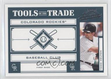 2004 Playoff Absolute Memorabilia - Tools of the Trade - Green #TT-139 - Todd Helton /150