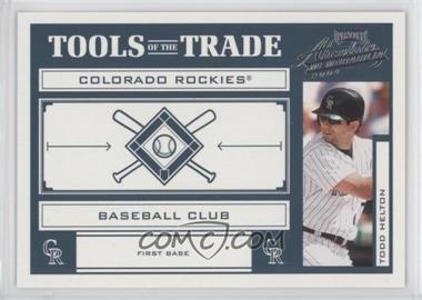 2004 Playoff Absolute Memorabilia - Tools of the Trade - Green #TT-139 - Todd Helton /150