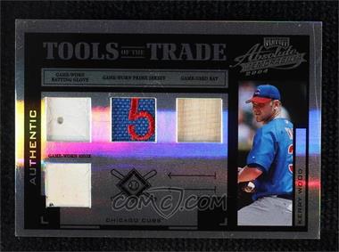 2004 Playoff Absolute Memorabilia - Tools of the Trade - Spectrum Black Quad Materials #TT-78 - Kerry Wood /10 [EX to NM]